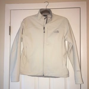 The North Face white jacket